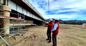 Un 30% de avance presentan obras  de mejoramiento de puente de  Monte Patria