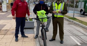Seremi de Transportes y Carabineros refuerzan campaña preventiva a ciclistas y conductores para evitar siniestros de tránsito