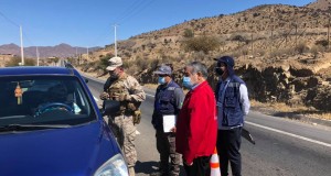 Gobernación de Limarí monitorea jornada de cuarentena en Monte Patria