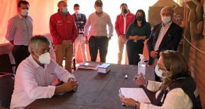 En Ovalle Ministros Rubilar y Moreno lanzan nueva Ficha Básica de Emergencia Hídrica