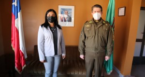 JEFE DE LA IV ZONA DE CARABINEROS DE CHILE REALIZA VISITA PROTOCOLAR A LA ALCALDESA DE LA COMUNA DE RIO HURTADO.