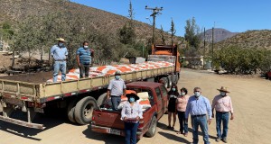 Crianceros de Manquehua que no podían hacer veranada reciben apoyo de Minera Tres Valles