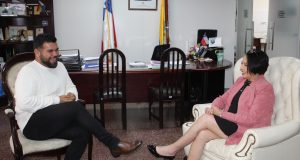 Gobernadora regional Krist Naranjo y alcalde de Ovalle Jonathan Acuña abordan temas clave para la comuna.