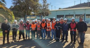 Estudiantes del Centro de Formación Técnica de Ovalle realizan visita educativa a planta Los Peñones de Aguas del Valle.
