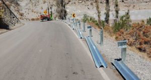 En la comuna de Río Hurtado el MOP ejecuta obras de conservación de emergencia en Ruta D-595.